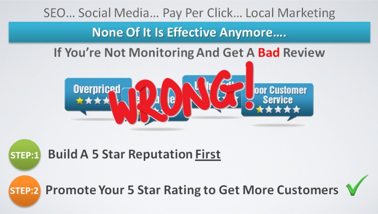 Build A 5 Star Reputation First, Then Promote Your 5 Star Rating To Get More Customers.